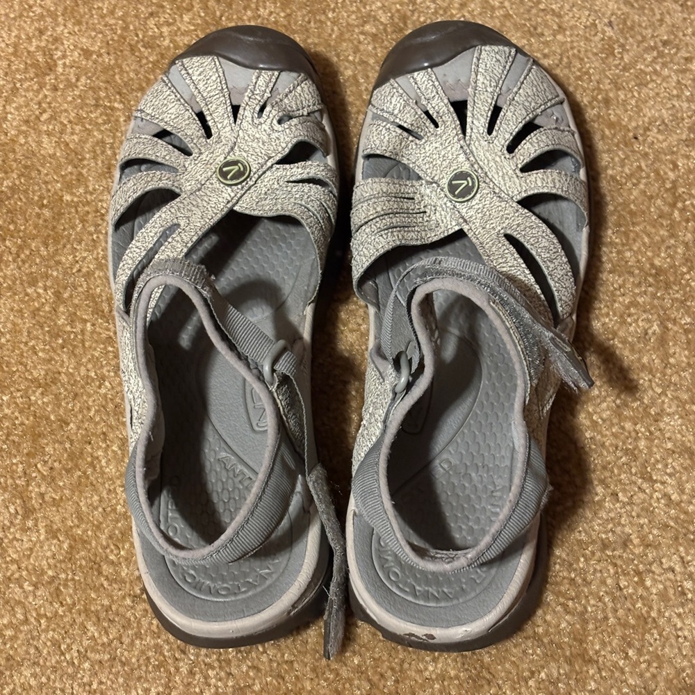 Keen Rose Women's Light Gray/Sage Strappy Sandals